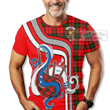 Kerr Modern Tartan T-Shirt with Epic Bagpipe Style