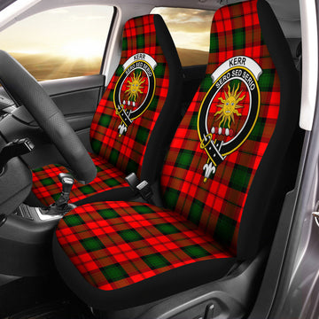 Kerr Modern Tartan Car Seat Cover with Family Crest