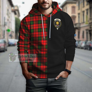 Kerr Modern Tartan Hoodie with Family Crest and Half Of Me Style