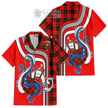 Kerr Modern Tartan Short Sleeve Button Shirt with Epic Bagpipe Style