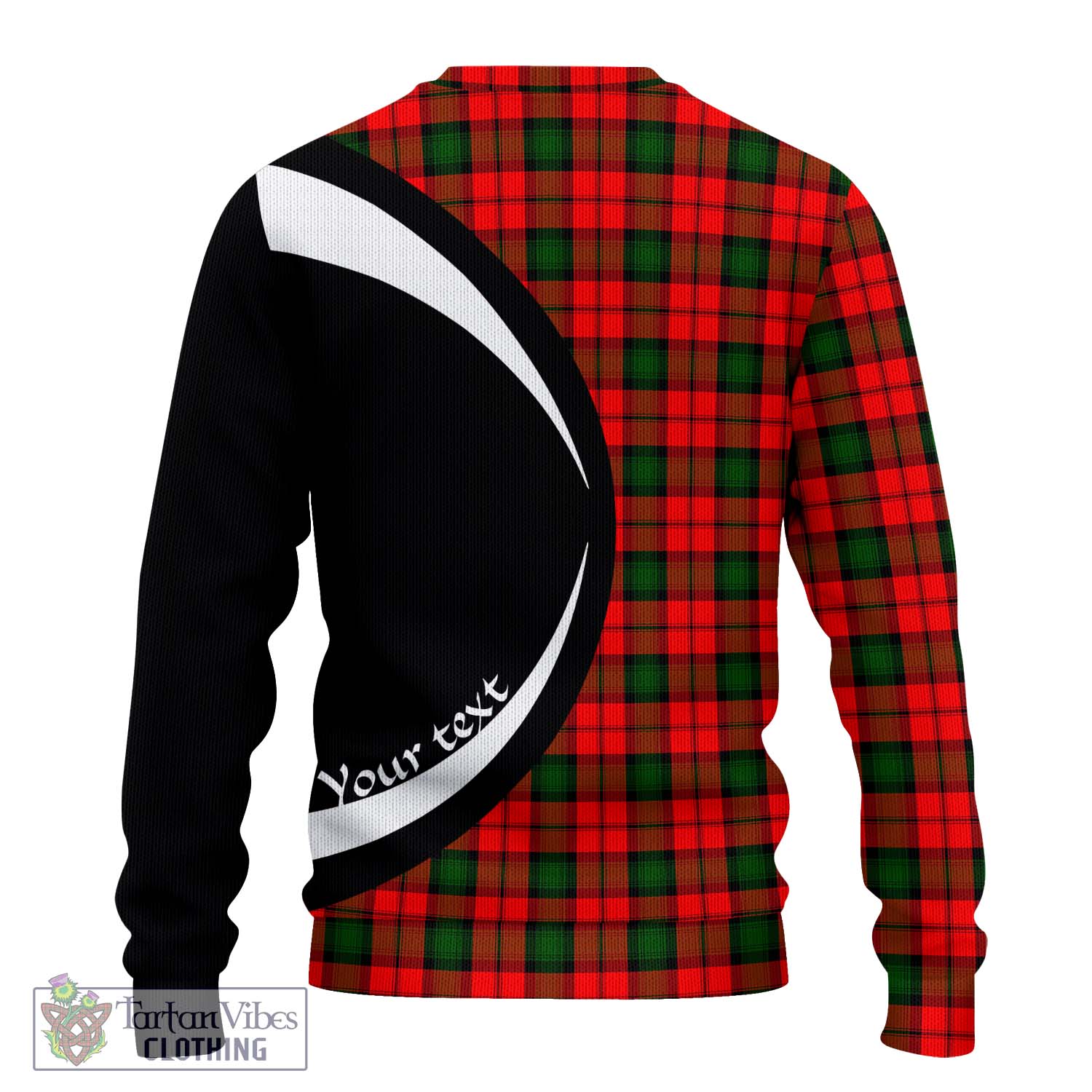 Kerr Modern Tartan Ugly Sweater with Family Crest Circle Style - Tartan Vibes Clothing