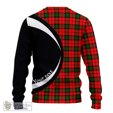 Kerr Modern Tartan Ugly Sweater with Family Crest Circle Style