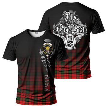 Kerr Modern Tartan T-Shirt Featuring Alba Gu Brath Family Crest Celtic Inspired