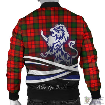 Kerr Modern Tartan Bomber Jacket with Alba Gu Brath Regal Lion Emblem