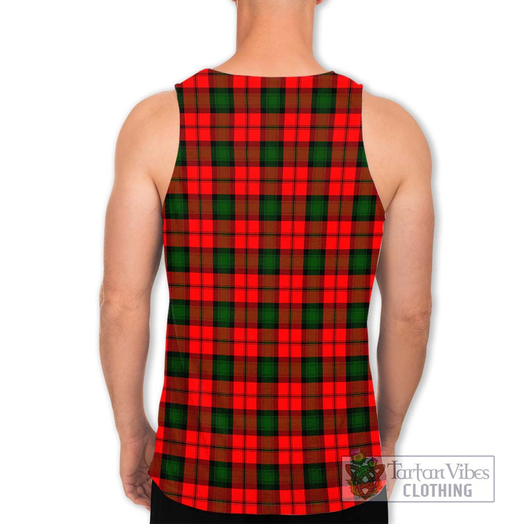 Kerr Modern Tartan Men's Tank Top with Family Crest DNA In Me Style - Tartanvibesclothing Shop