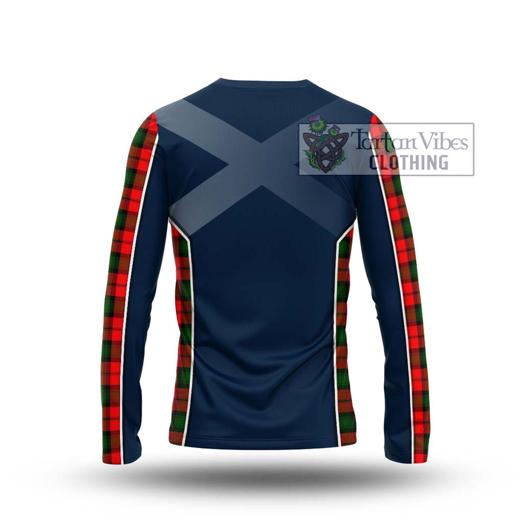 Kerr Modern Tartan Long Sleeve T-Shirt with Family Crest and Lion Rampant Vibes Sport Style - Tartan Vibes Clothing