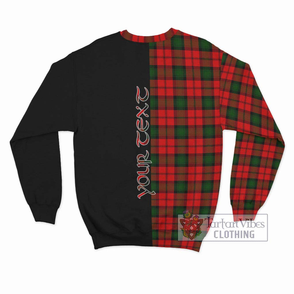 Kerr Modern Tartan Sweatshirt with Family Crest and Half Of Me Style - Tartanvibesclothing Shop