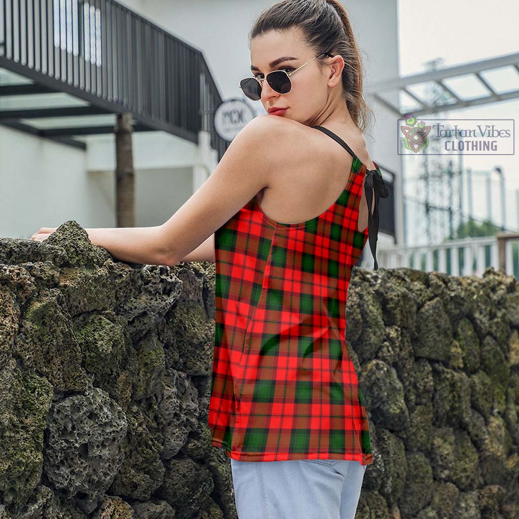 Tartan Vibes Clothing Kerr Modern Tartan Loose Halter Neck Camisole