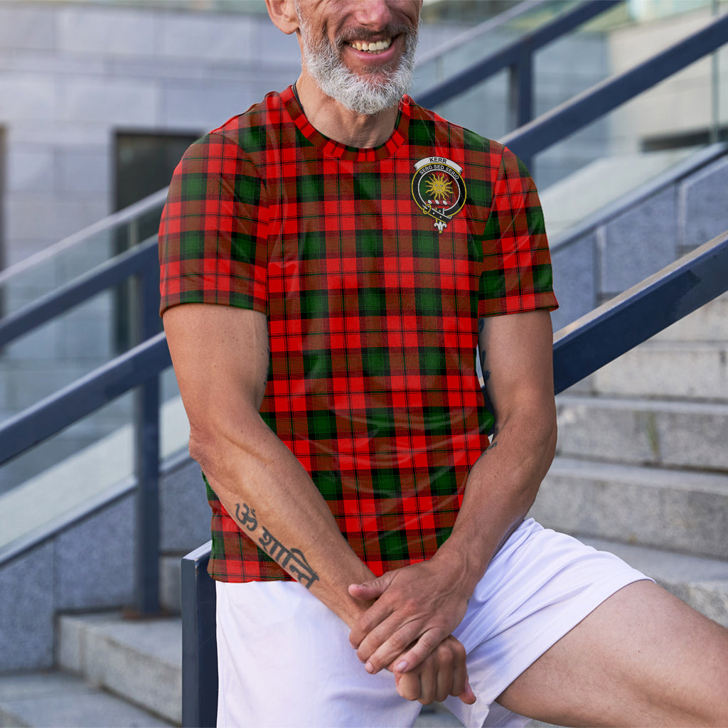 Kerr Modern Tartan T-Shirt with Family Crest - Tartan Vibes Clothing