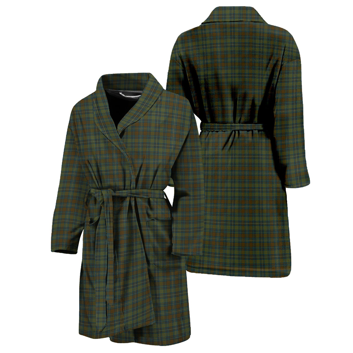 Kerry County Ireland Tartan Bathrobe Unisex M - Tartan Vibes Clothing