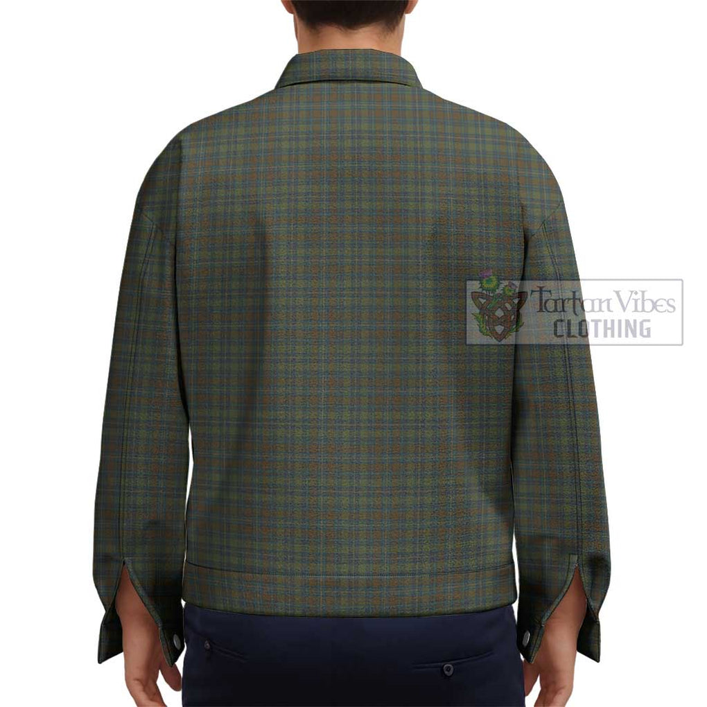 Kerry County Ireland Tartan Unisex Lapel Cotton Jacket - Tartan Vibes Clothing