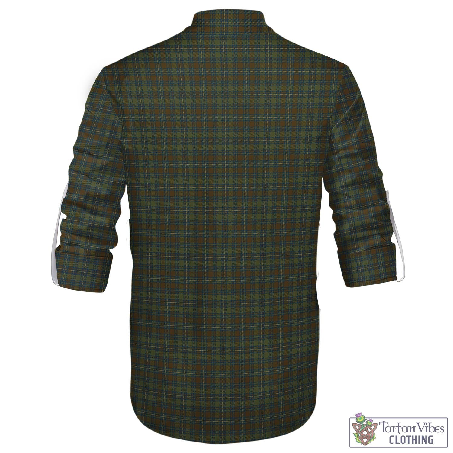 Tartan Vibes Clothing Kerry County Ireland Tartan Men's Scottish Traditional Jacobite Ghillie Kilt Shirt