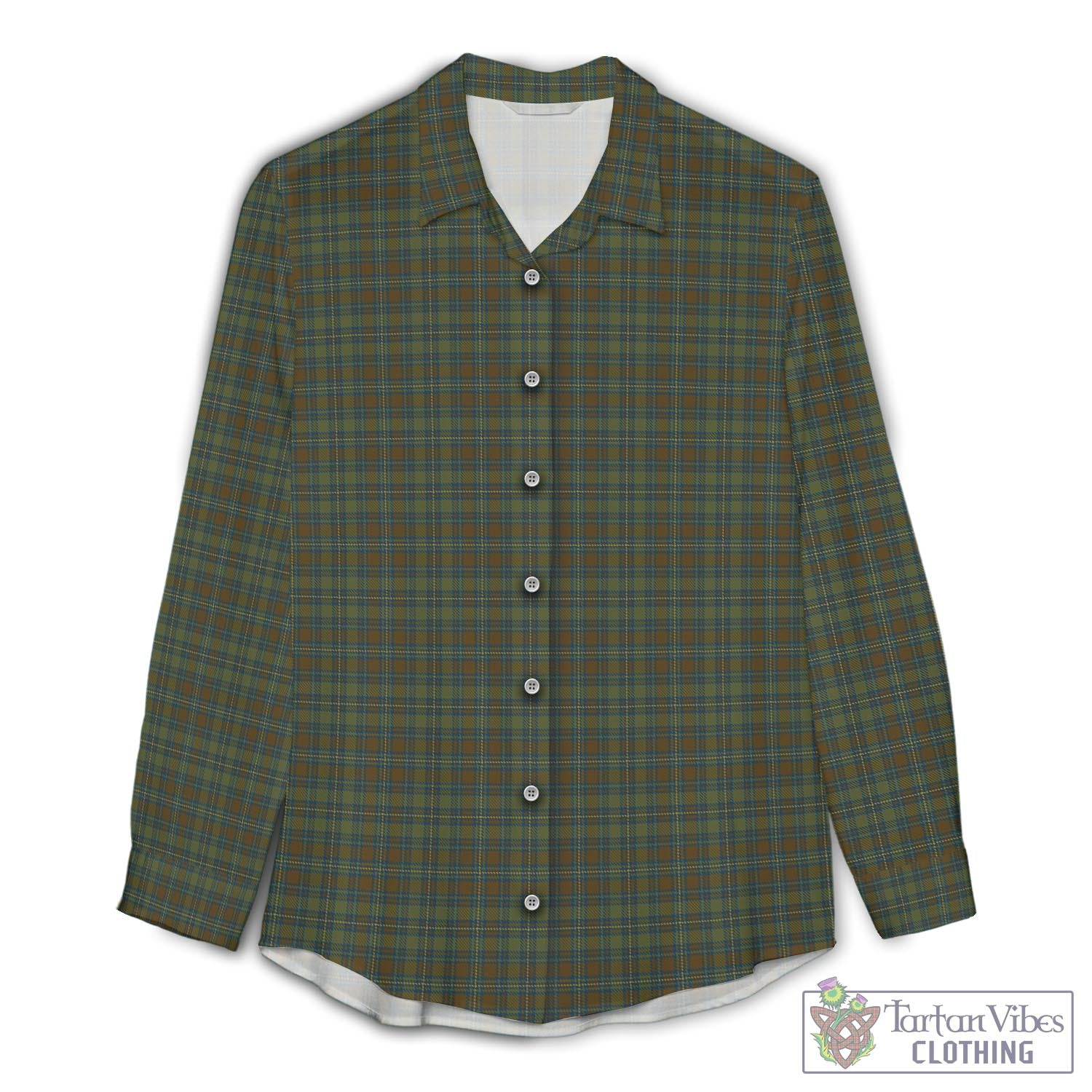 Kerry County Ireland Tartan Womens Casual Shirt