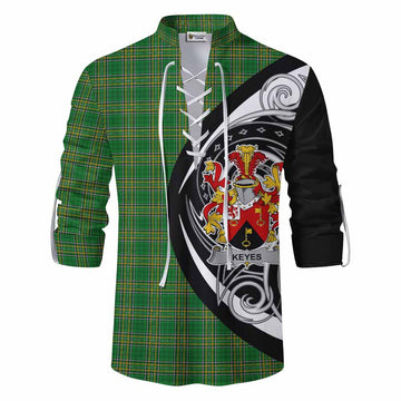 Keyes Irish Clan Ghillie Kilt Shirt Celtic Circle Style Men - Tartan Vibes Clothing