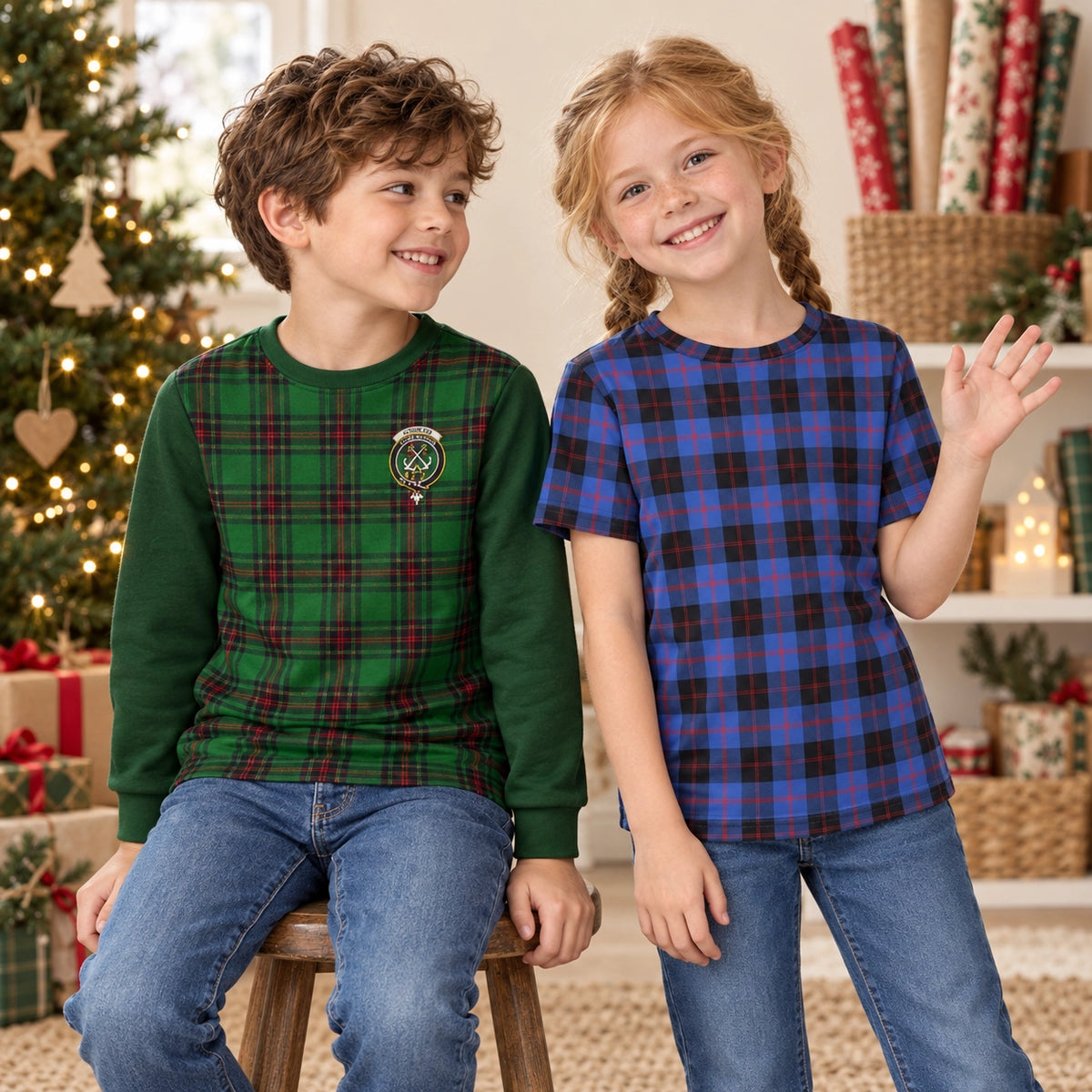 Christmas Gift - Tartan Kids' Clothing