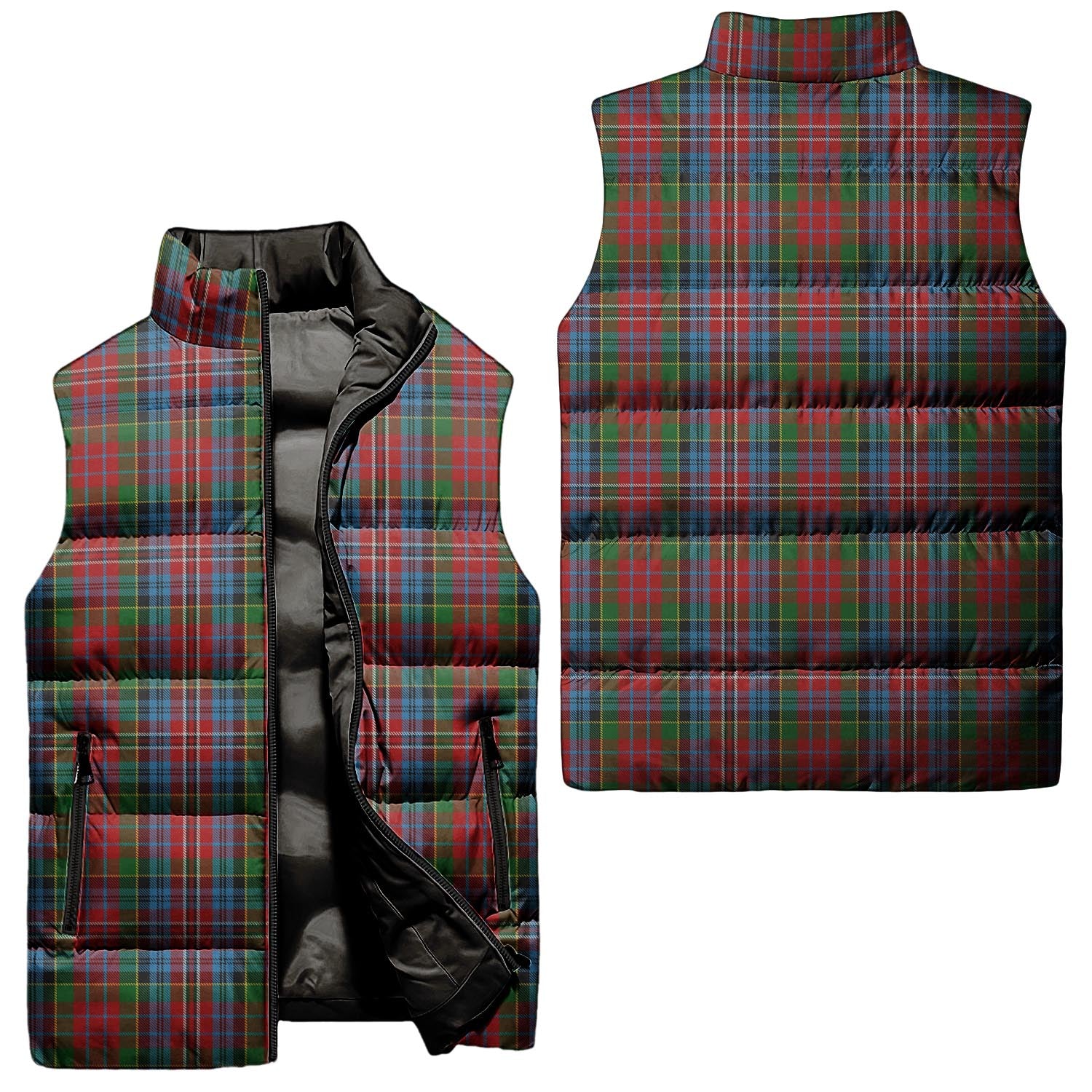 Kidd Tartan Sleeveless Puffer Jacket Unisex - Tartanvibesclothing