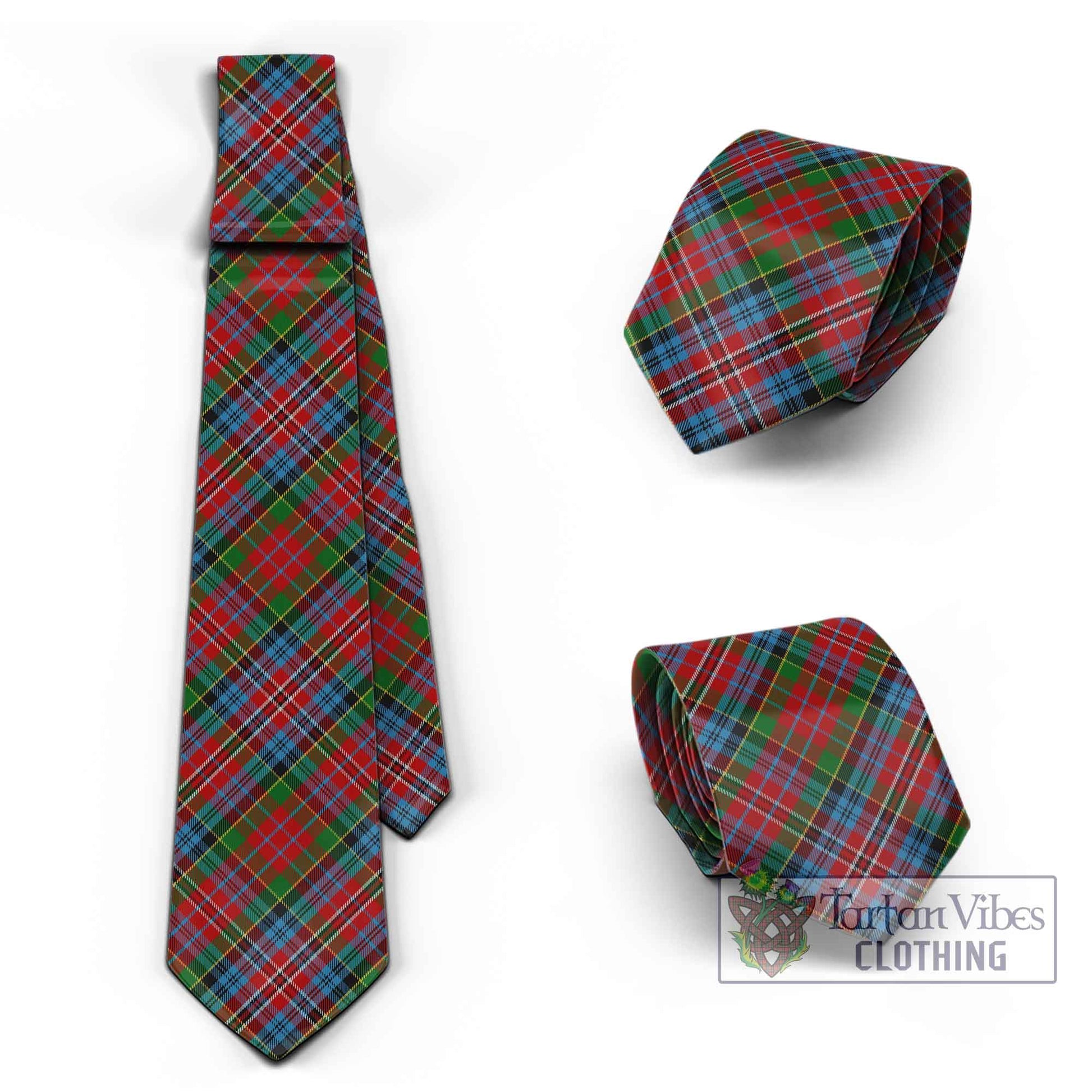 Tartan Vibes Clothing Kidd Tartan Classic Necktie Cross Style