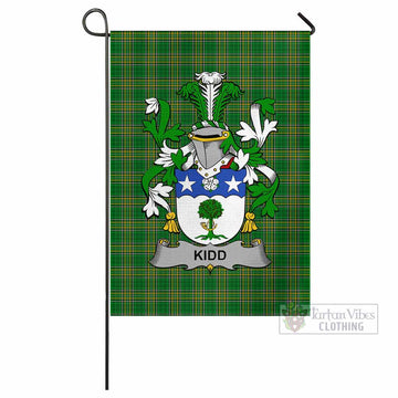 Kidd Irish Clan Tartan Flag with Coat of Arms