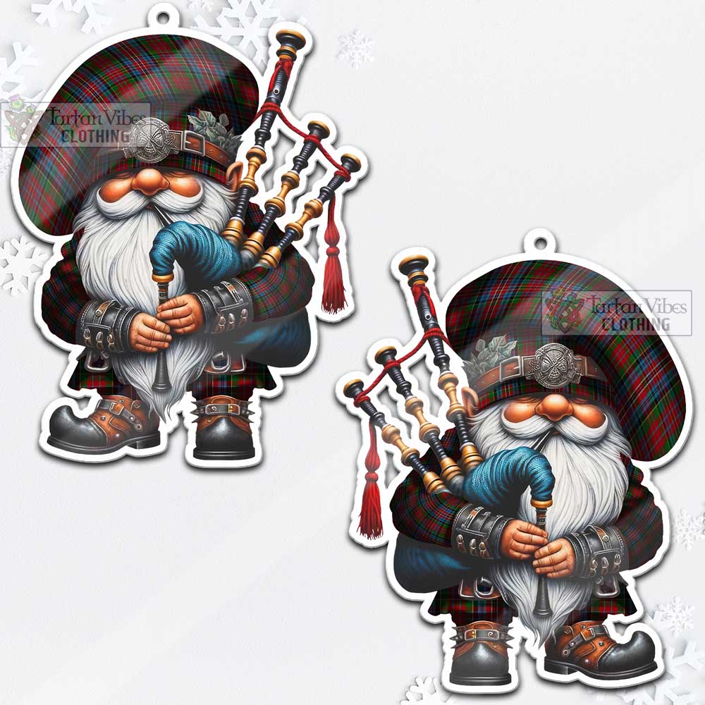 Tartan Vibes Clothing Kidd Tartan Badpiper Gnome Christmas Ornament