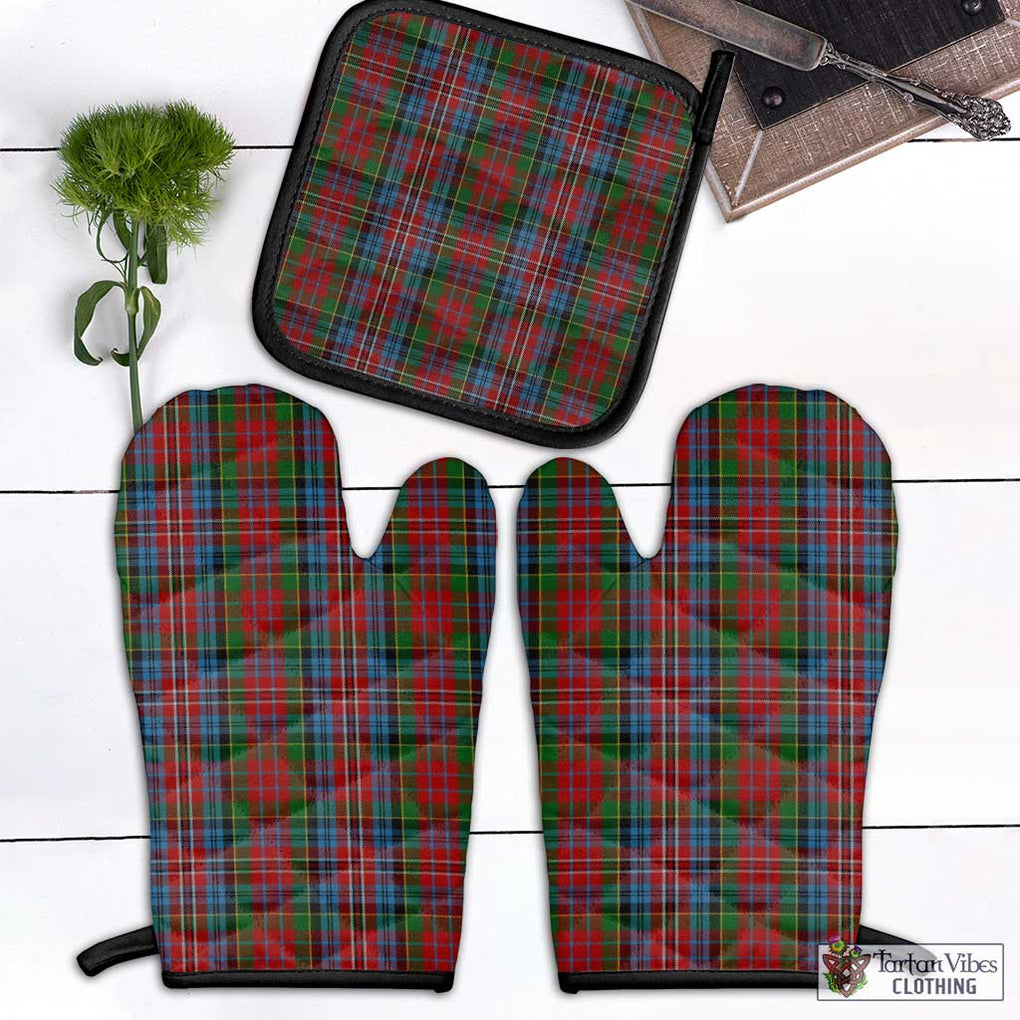 Kidd Tartan Combo Oven Mitt & Pot-Holder Combo 1 Oven Mitt & 1 Pot-Holder Black - Tartan Vibes Clothing