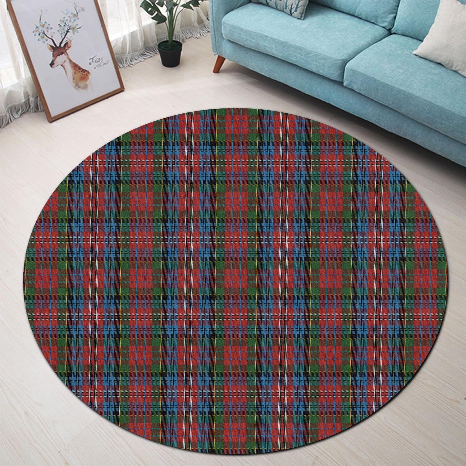 kidd-tartan-round-rug