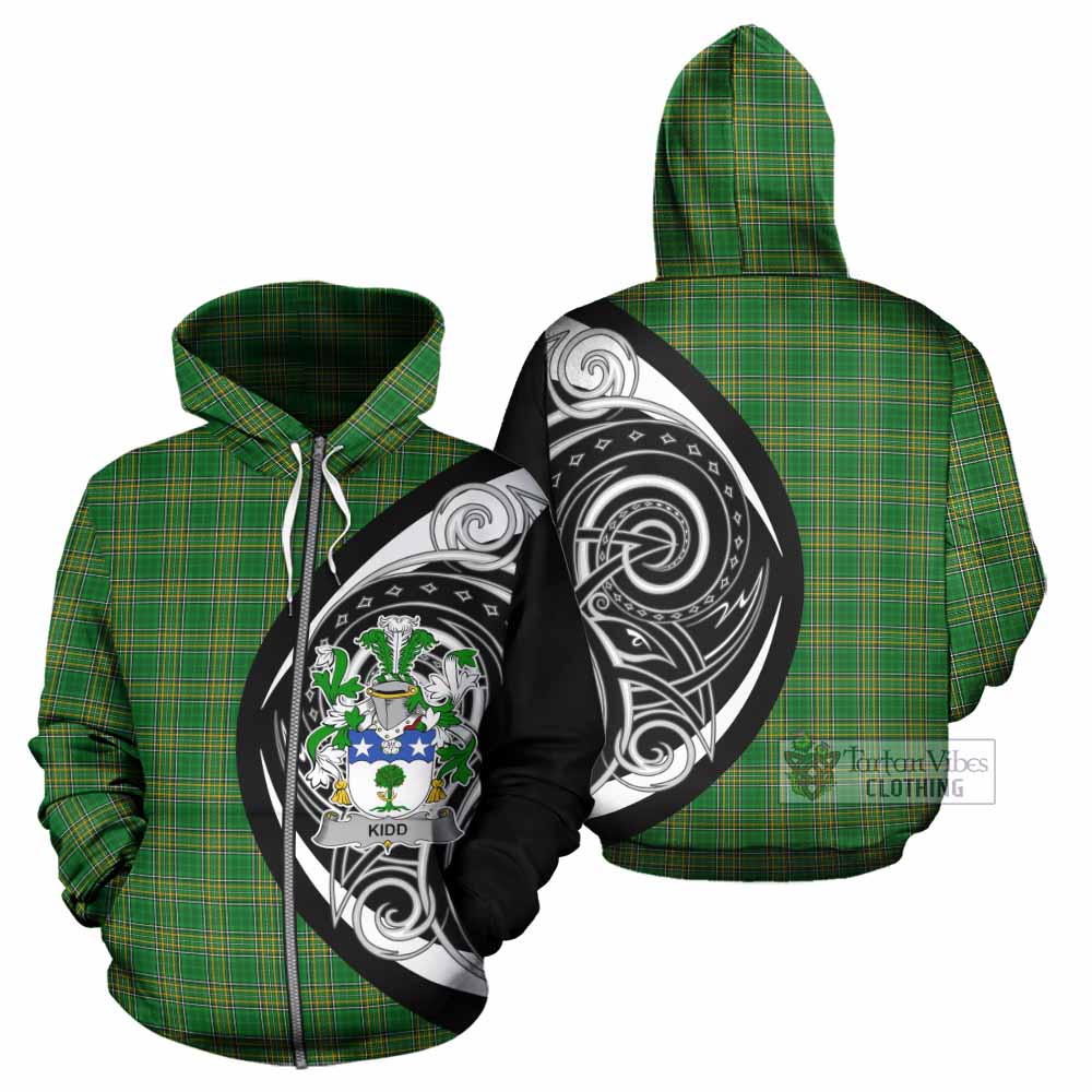 Kidd Irish Clan Hoodie Celtic Circle Style Zip Hoodie - Tartan Vibes Clothing