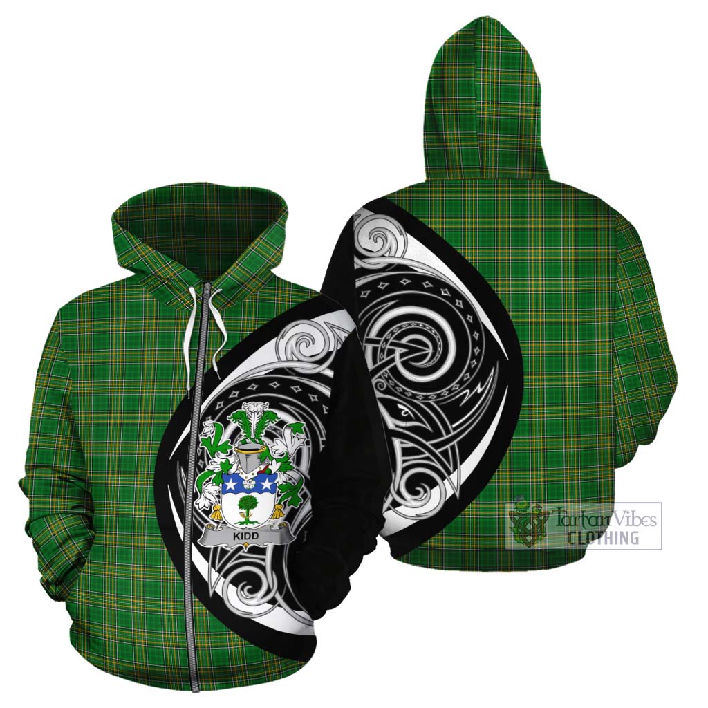 Kidd Irish Clan Cotton Hoodie Celtic Circle Style Zip Hoodie - Tartan Vibes Clothing