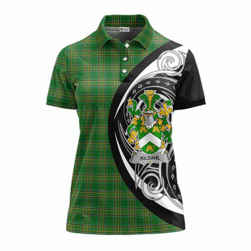 Kildahl Irish Clan Women's Polo Shirt Celtic Circle Style Women - Tartan Vibes Clothing