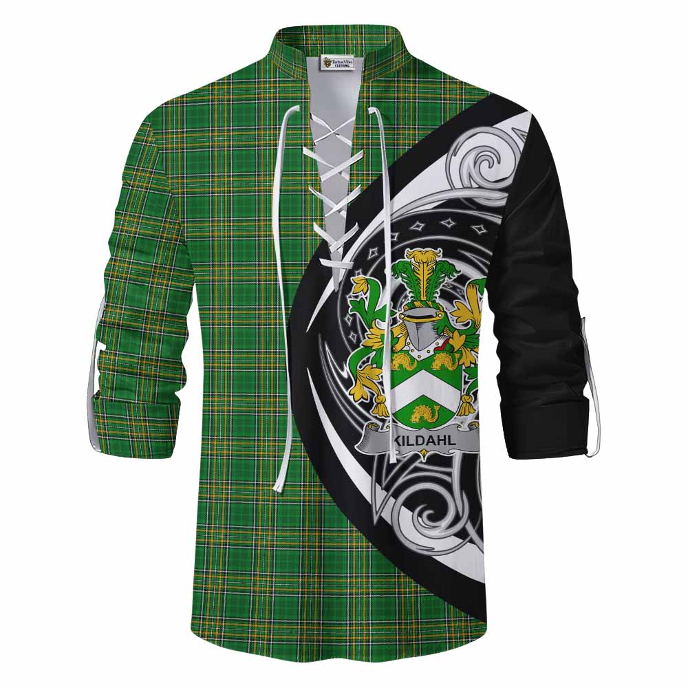 Kildahl Irish Clan Ghillie Kilt Shirt Celtic Circle Style Men - Tartan Vibes Clothing