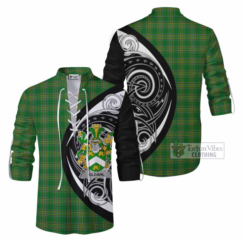 Kildahl Irish Clan Ghillie Kilt Shirt Celtic Circle Style - Tartan Vibes Clothing