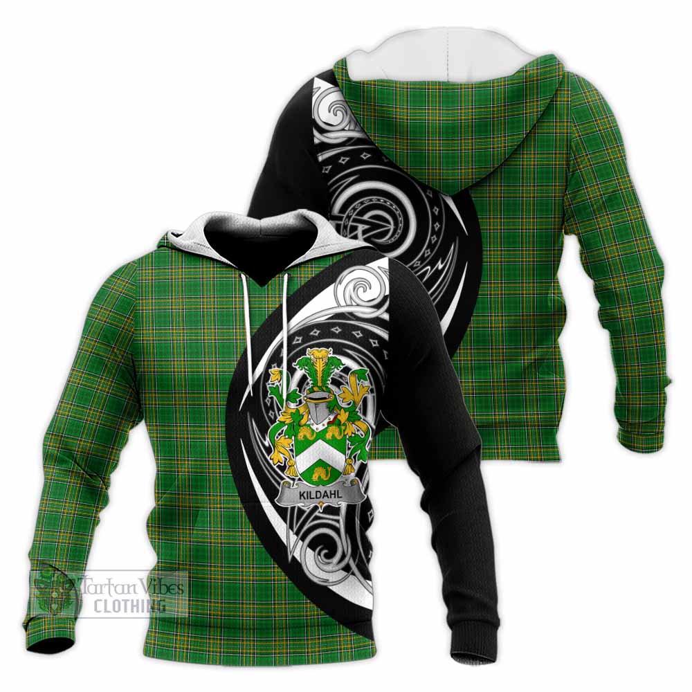 Kildahl Irish Clan Knitted Hoodie Celtic Circle Style - Tartan Vibes Clothing