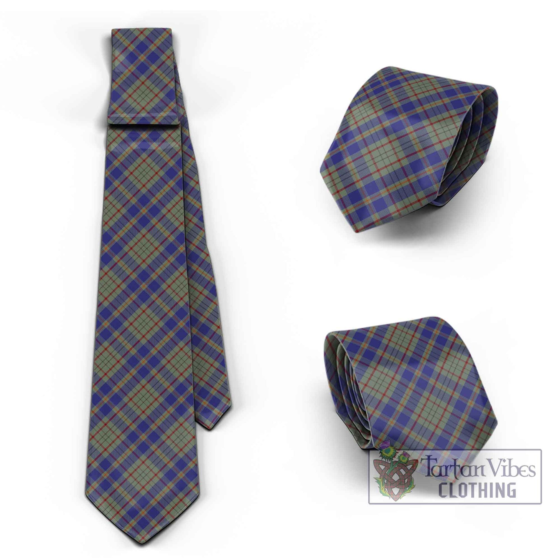 Tartan Vibes Clothing Kildare County Ireland Tartan Classic Necktie Cross Style