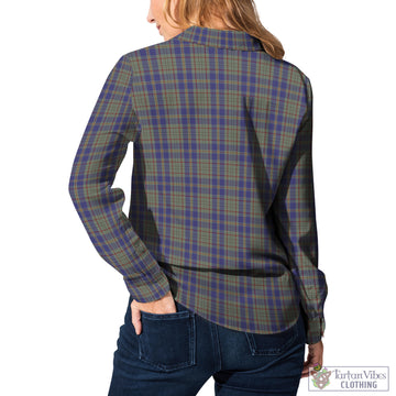 Kildare County Ireland Tartan Women's Casual Shirt