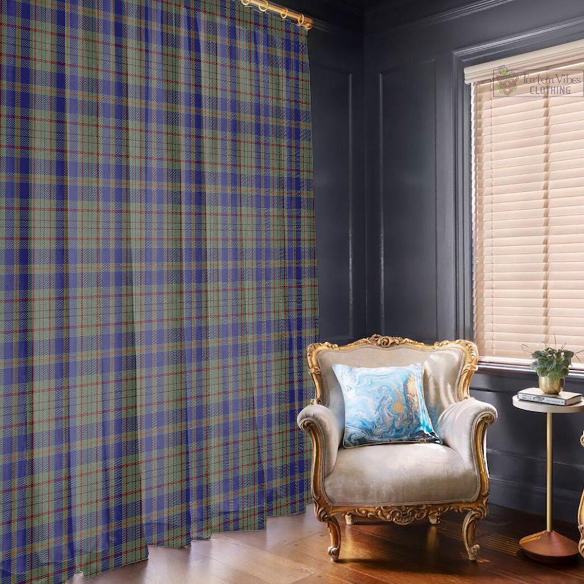 Kildare County Ireland Tartan Window Curtain