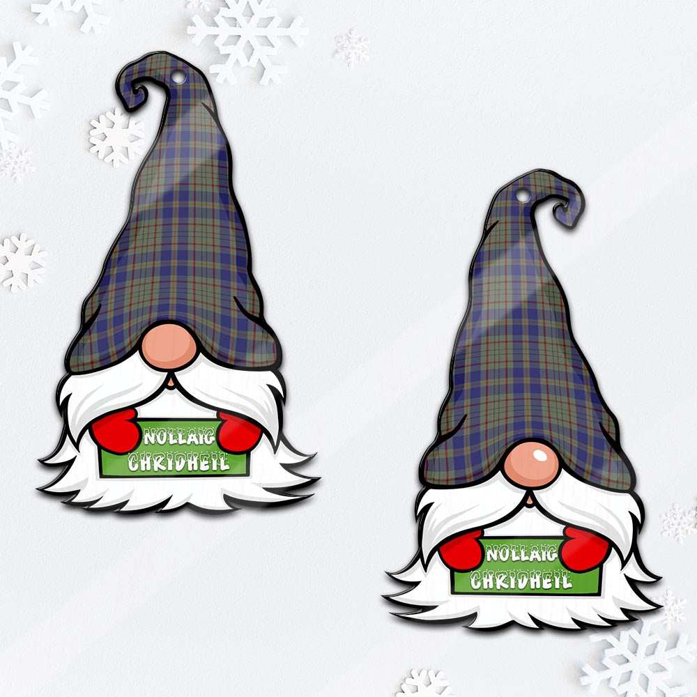 Kildare County Ireland Gnome Christmas Ornament with His Tartan Christmas Hat - Tartan Vibes Clothing