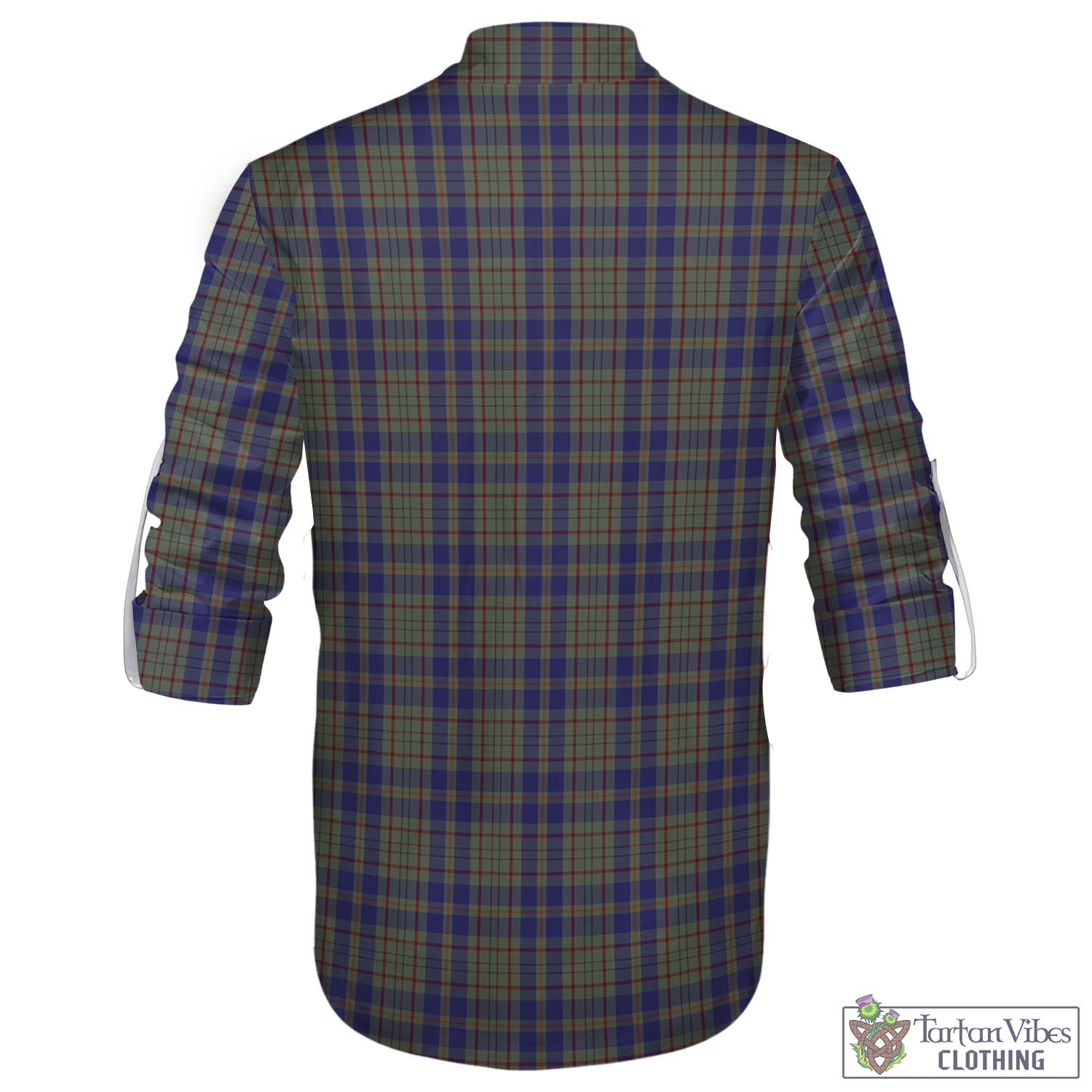 Tartan Vibes Clothing Kildare County Ireland Tartan Men's Scottish Traditional Jacobite Ghillie Kilt Shirt