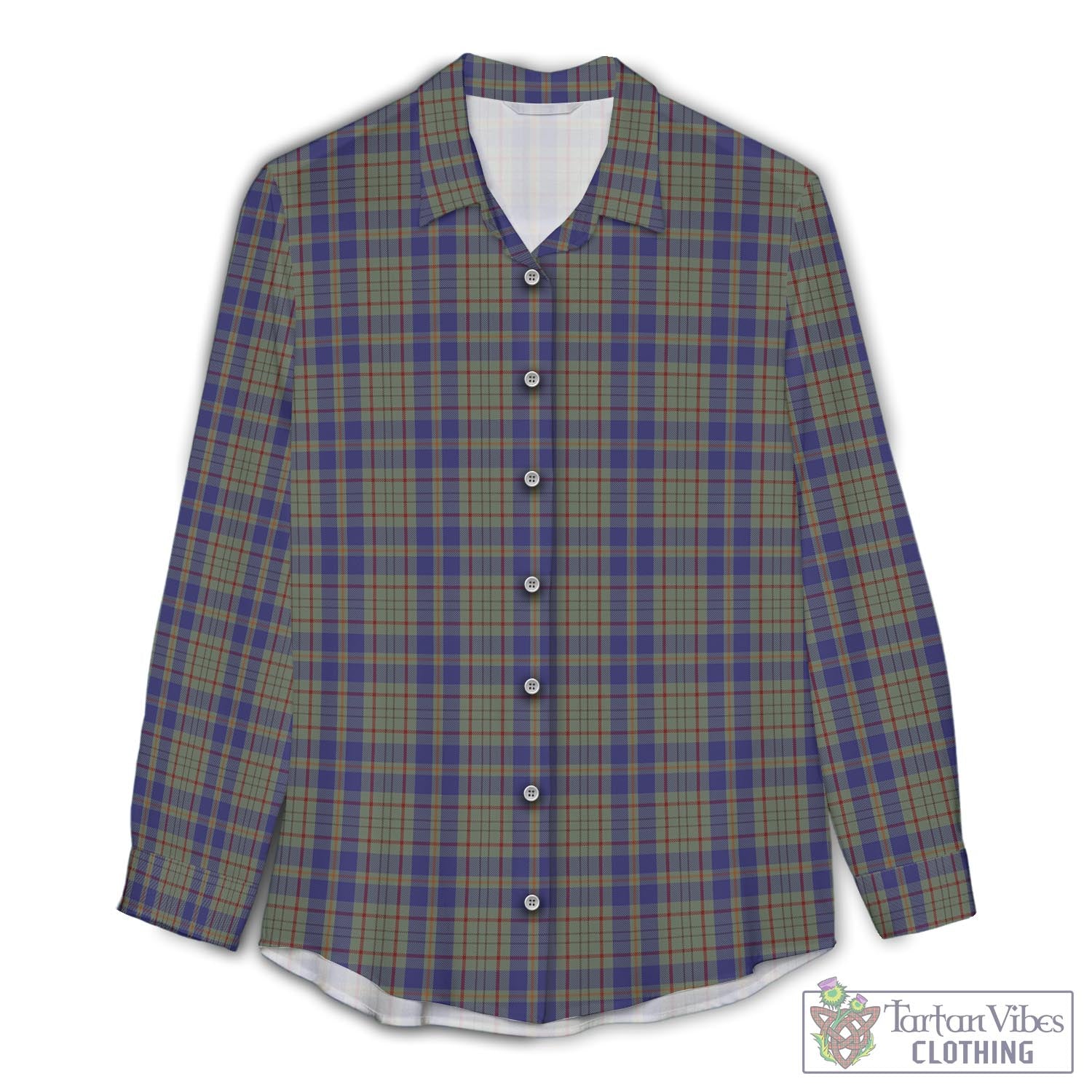 Kildare County Ireland Tartan Womens Casual Shirt