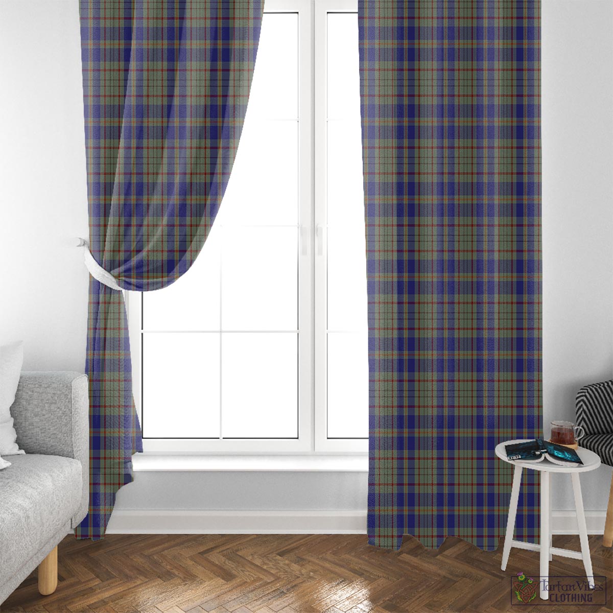 Kildare County Ireland Tartan Window Curtain