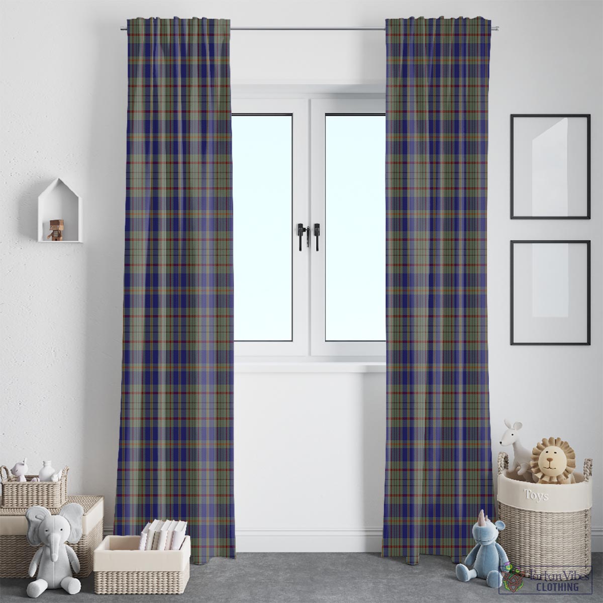 Kildare County Ireland Tartan Window Curtain