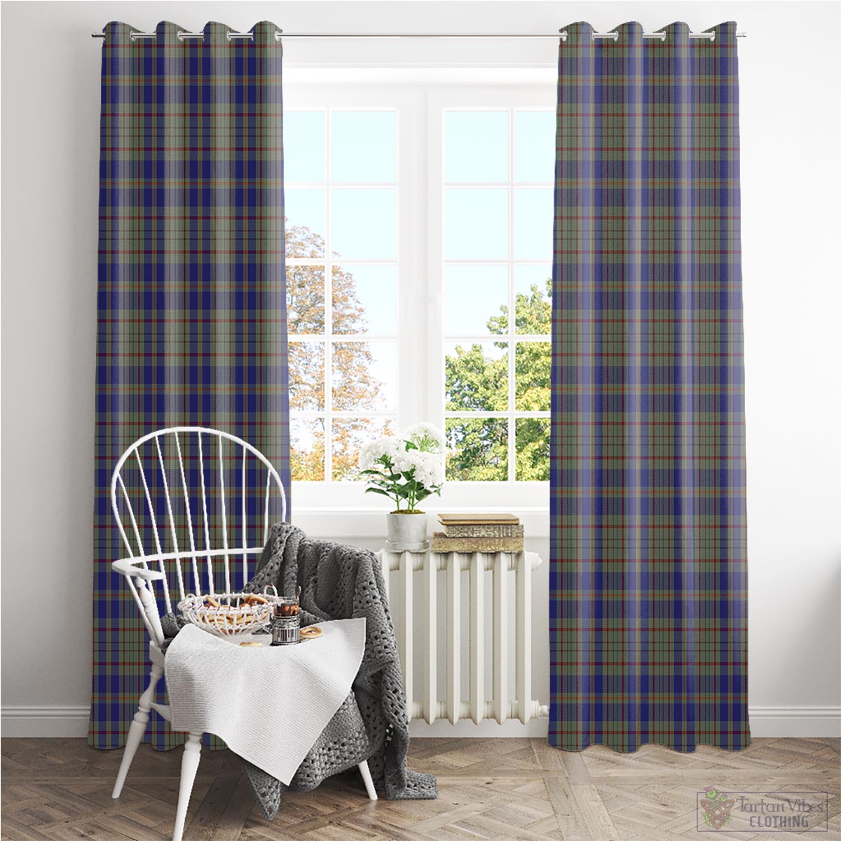 Kildare County Ireland Tartan Window Curtain