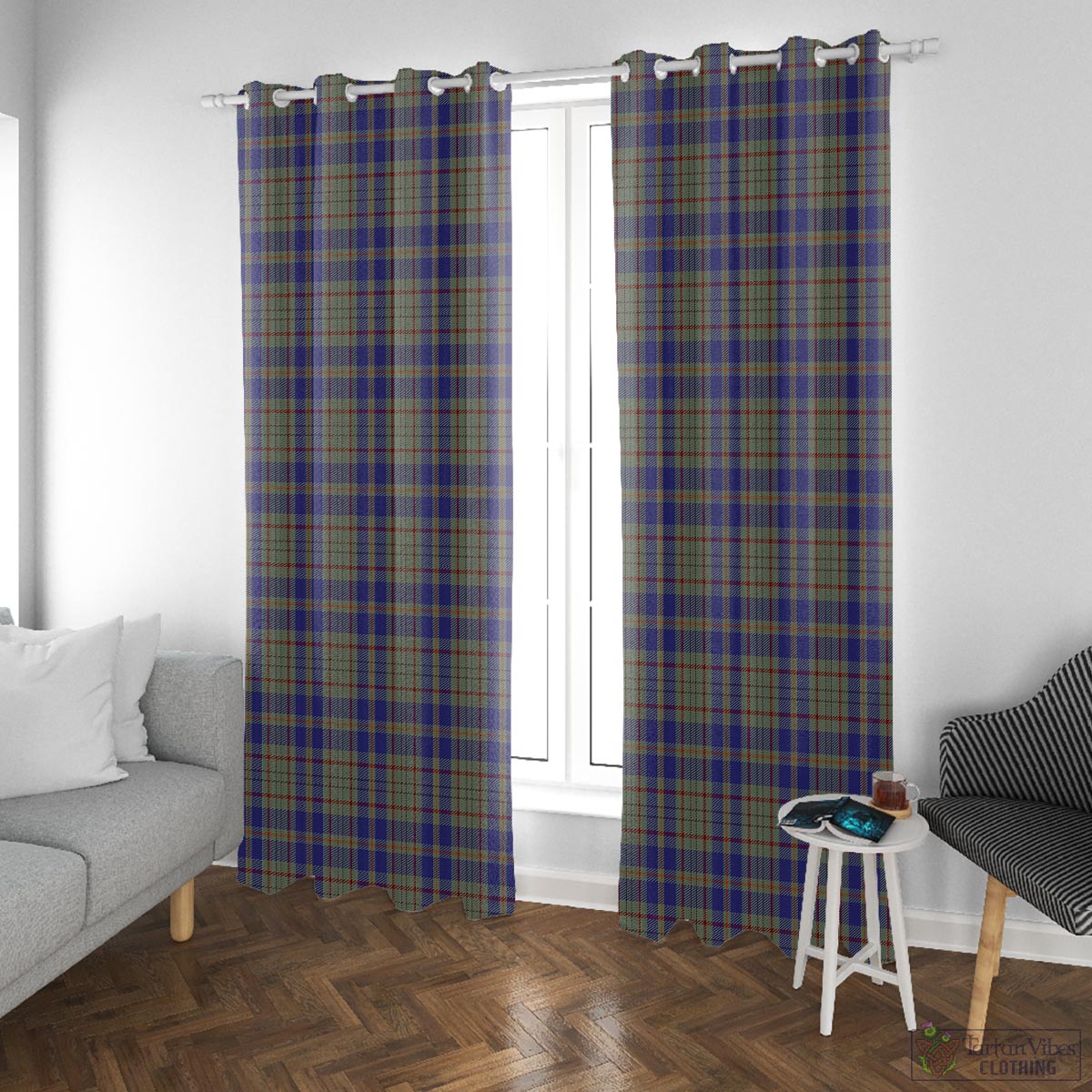 Kildare County Ireland Tartan Window Curtain