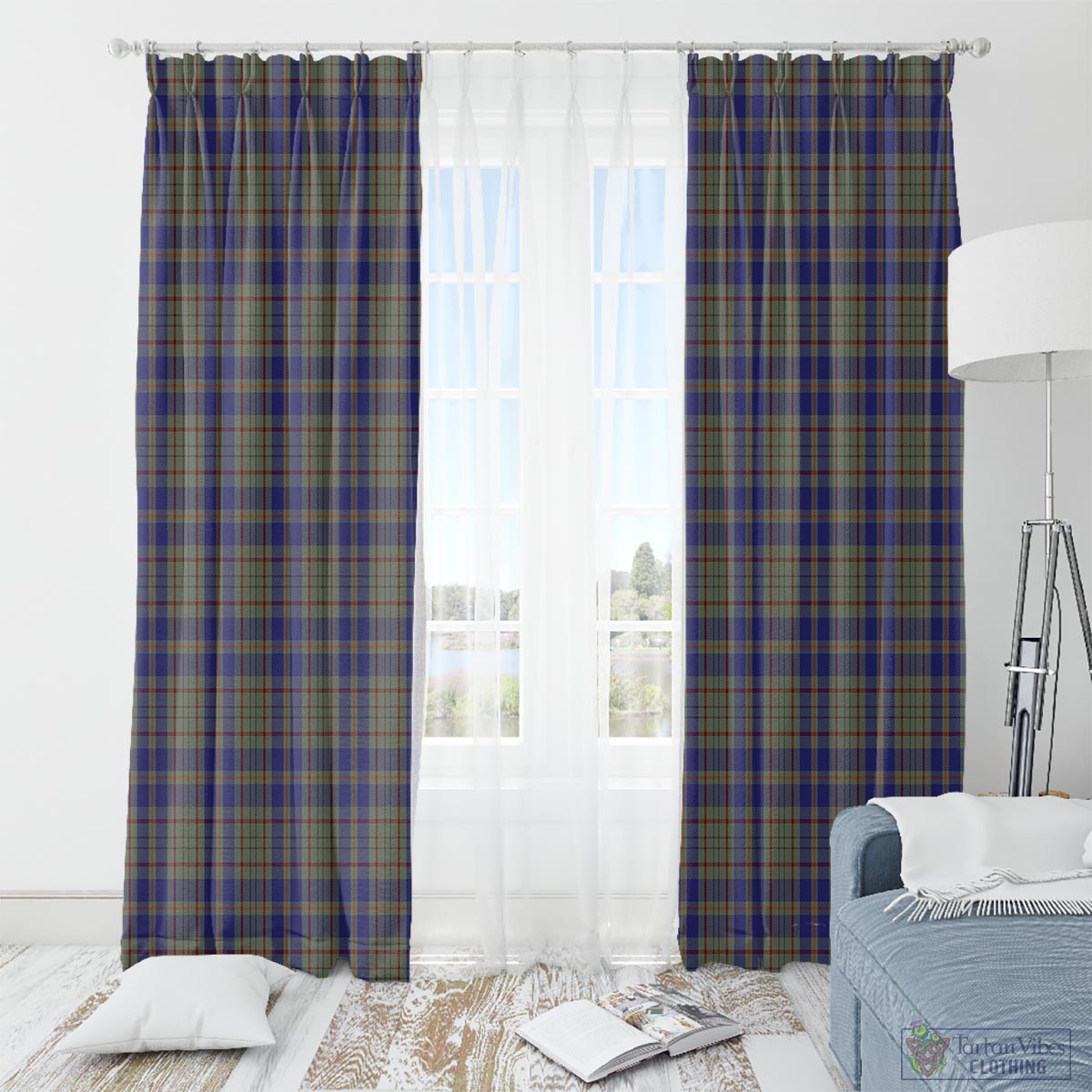 Kildare County Ireland Tartan Window Curtain