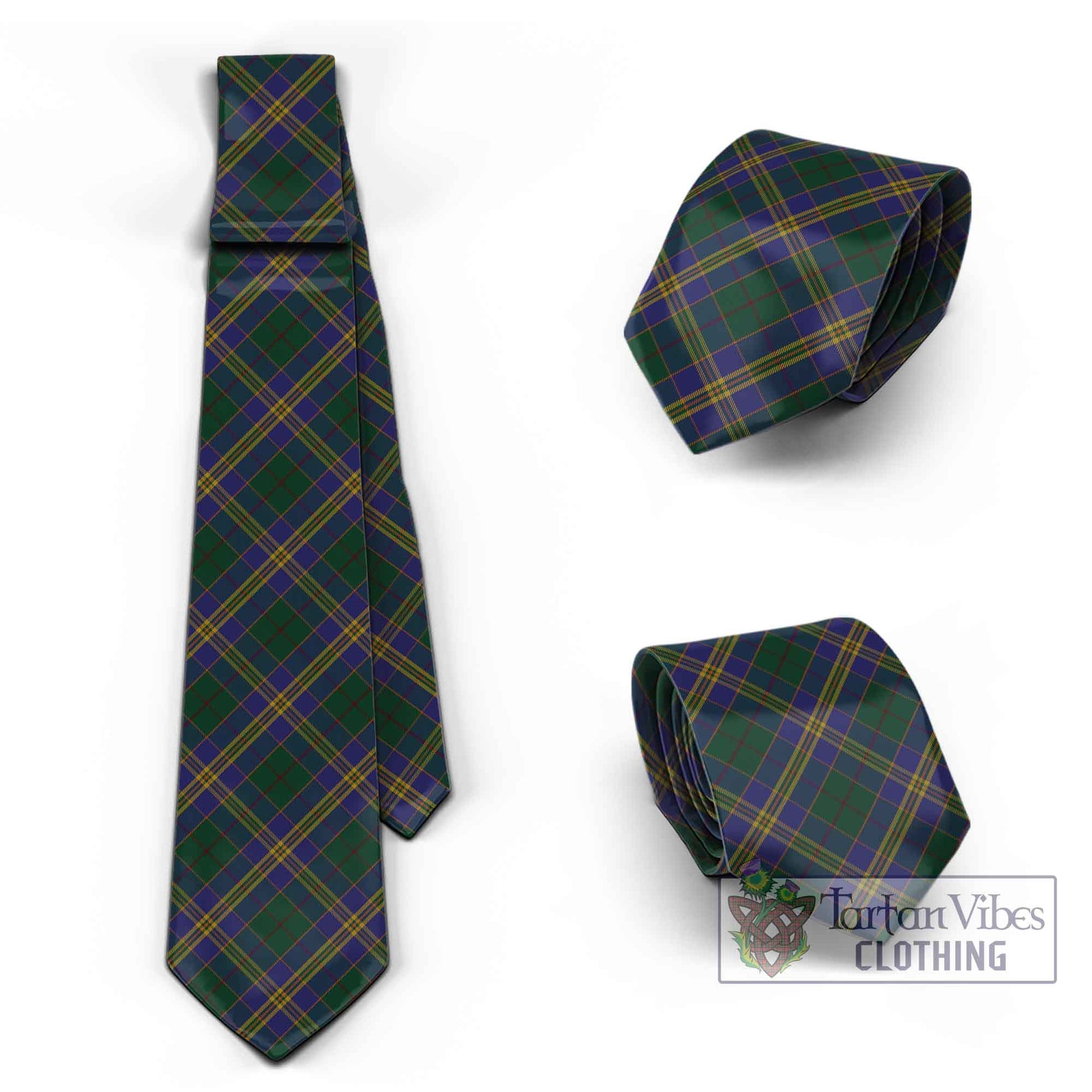 Tartan Vibes Clothing Kilkenny County Ireland Tartan Classic Necktie Cross Style