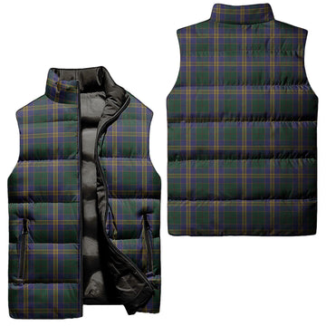 Kilkenny County Ireland Tartan Sleeveless Puffer Jacket