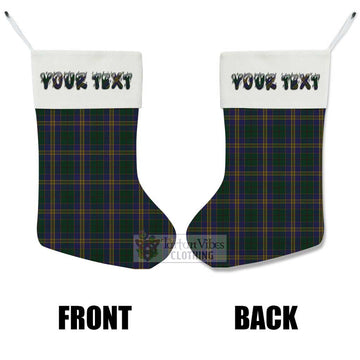 Kilkenny County Ireland Tartan Christmas Stocking with Personalized Text