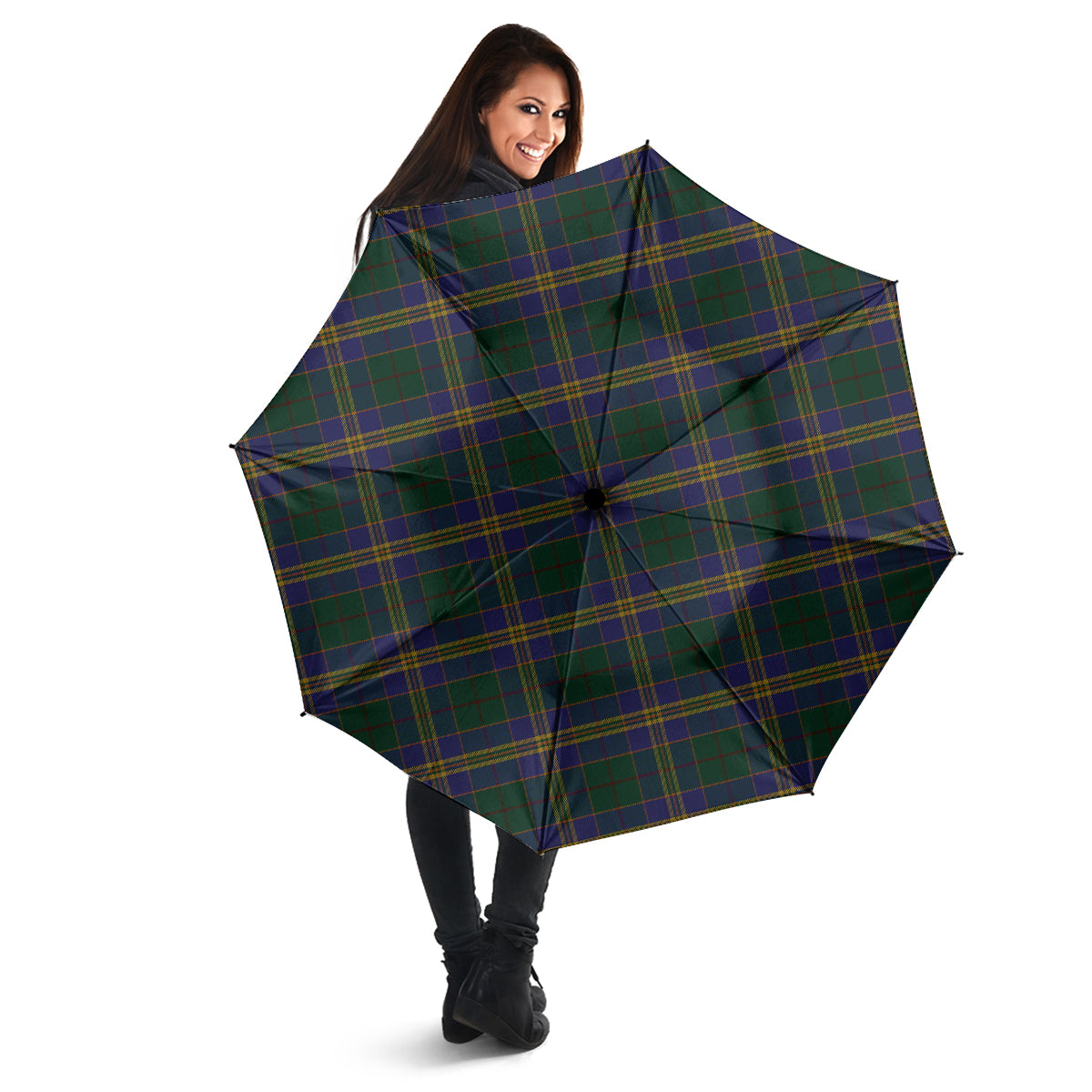 Kilkenny County Ireland Tartan Umbrella - Tartanvibesclothing