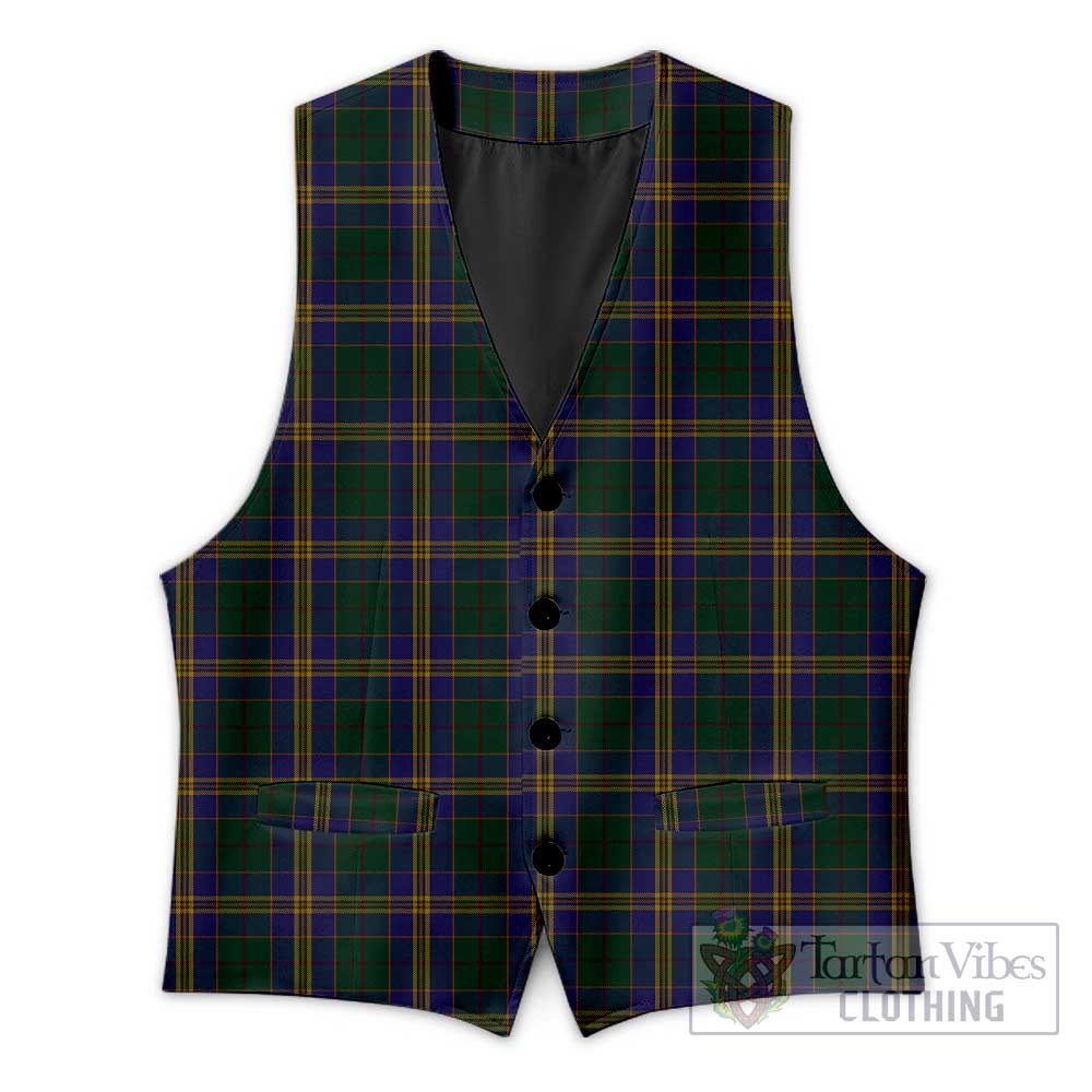 Tartan Vibes Clothing Kilkenny County Ireland Tartan Men's Sleeveless Suit Vest