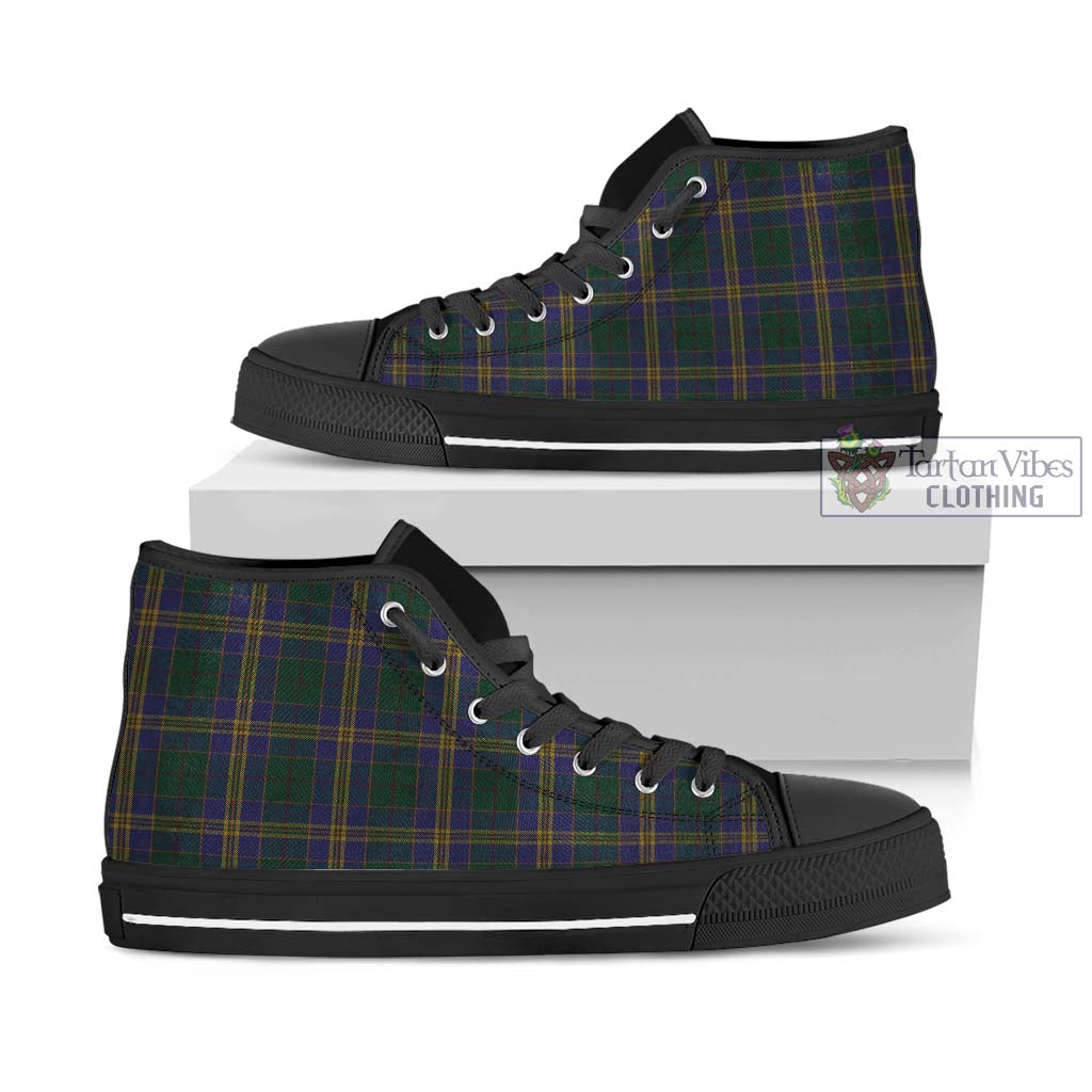 Tartan Vibes Clothing Kilkenny County Ireland Tartan High Top Shoes