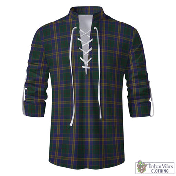 Kilkenny County Ireland Tartan Men's Scottish Traditional Jacobite Ghillie Kilt Shirt