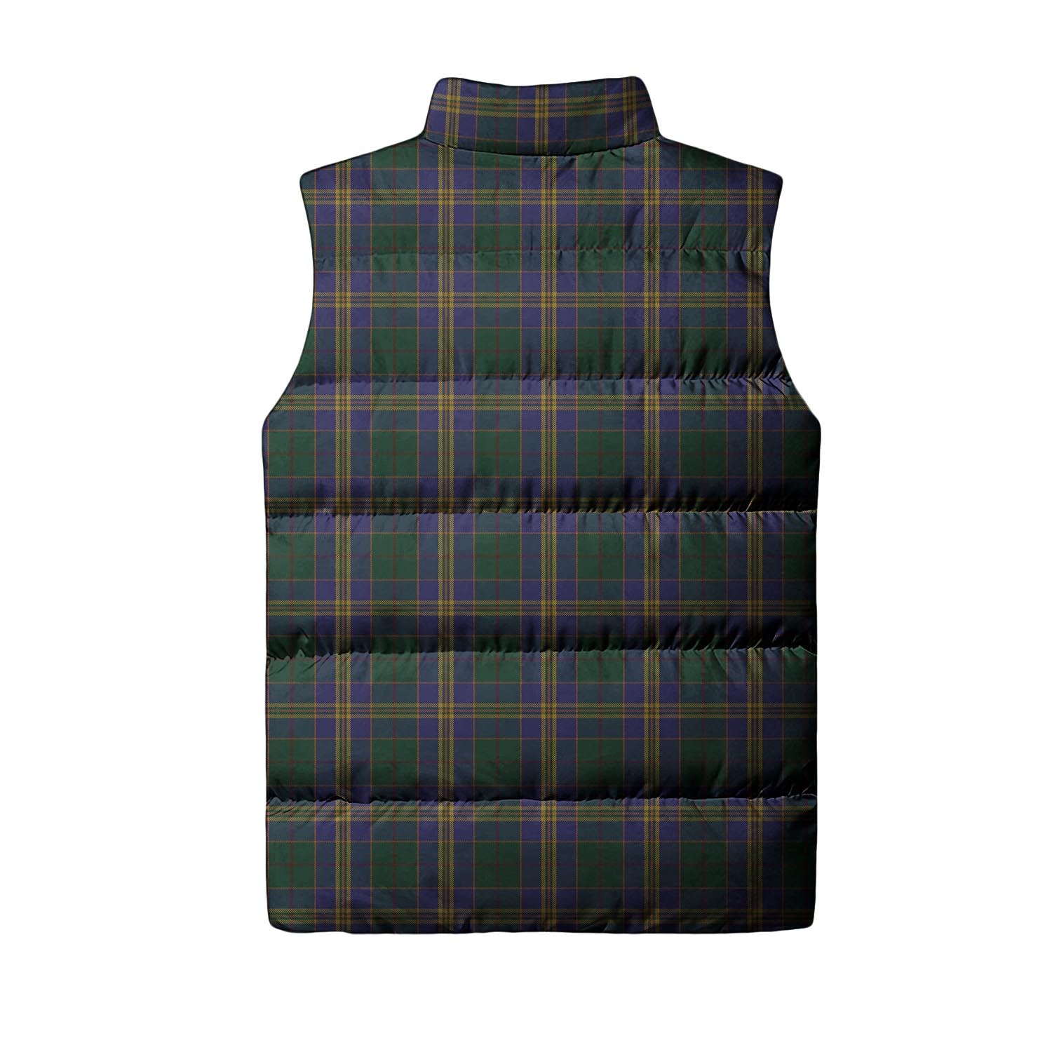 Kilkenny County Ireland Tartan Sleeveless Puffer Jacket - Tartanvibesclothing